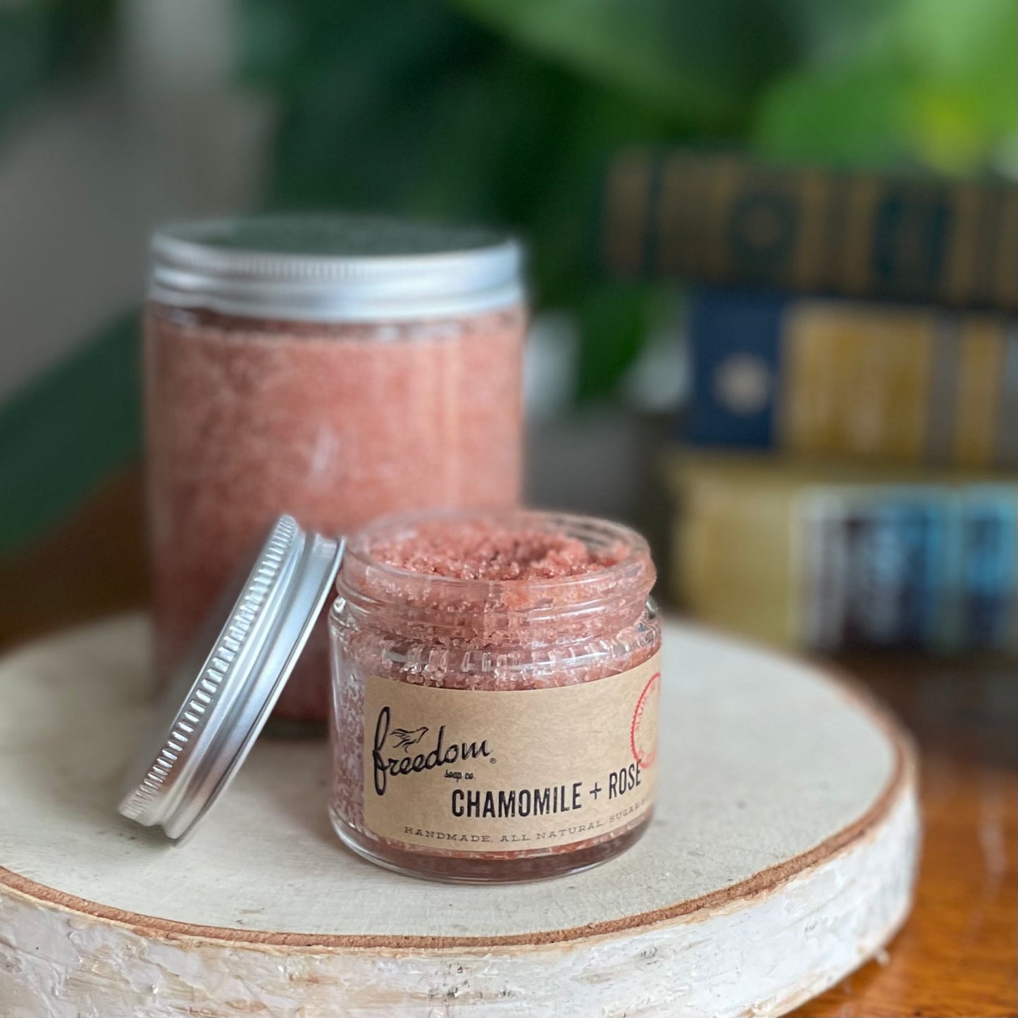 CHAMOMILE + ROSE SUGAR SCRUB