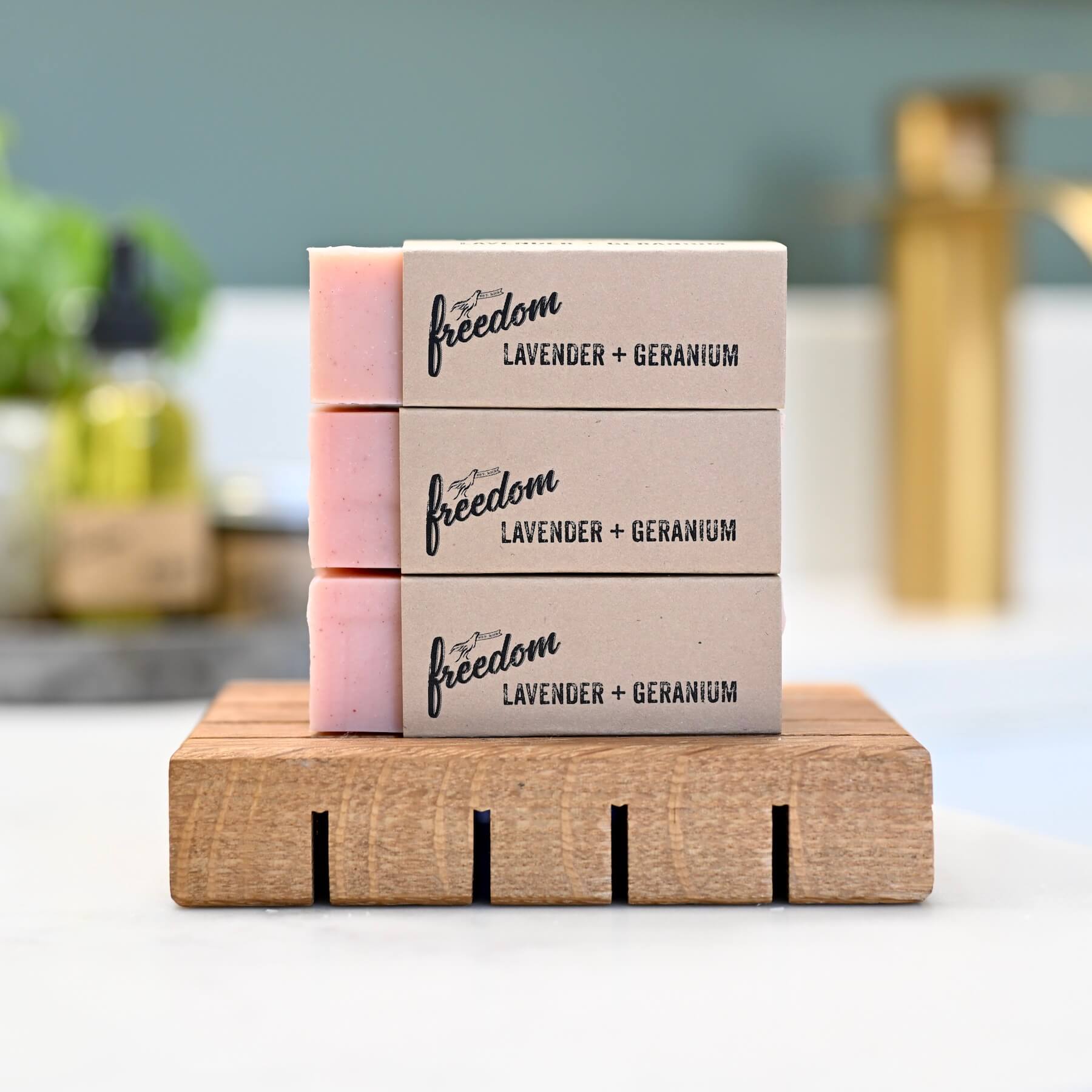 Lavender + Geranium Bar Soap | Calm & Restore | Freedom Soap Co.